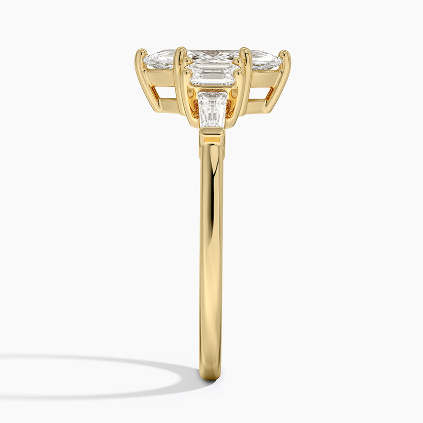 Cleo Five Stone Diamond Ring Yellow Gold 18k Marquise Engagement Ring