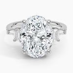 Cleo Five Stone Diamond Ring Platinum Oval Engagement Ring