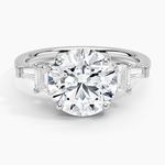 Cleo Five Stone Diamond Ring Platinum Round Engagement Ring