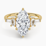 Cleo Five Stone Diamond Ring Yellow Gold 18k Marquise Engagement Ring
