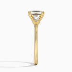 Symphony Double Prong Three Stone Diamond Ring (1/2 ct. tw.) Yellow Gold 18k Emerald Engagement Ring