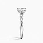 Rose Thorn Hidden Accent Diamond Ring (1/4 ct. tw.) Platinum Emerald Engagement Ring