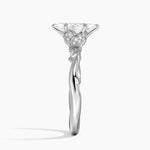 Rose Thorn Hidden Accent Diamond Ring (1/4 ct. tw.) Platinum Marquise Engagement Ring