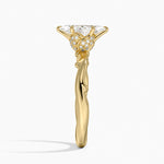 Rose Thorn Hidden Accent Diamond Ring (1/4 ct. tw.) Yellow Gold 18k Marquise Engagement Ring