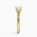 Rose Thorn Hidden Accent Diamond Ring (1/4 ct. tw.) Yellow Gold 18k Princess Engagement Ring