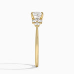 Luxe Melody Diamond Ring (1/5 ct. tw.) Yellow Gold 18k Asscher Engagement Ring