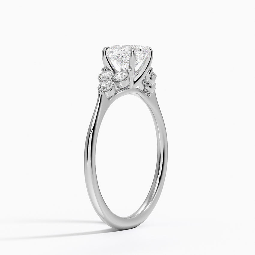 Luxe Melody Diamond Ring (1/5 ct. tw.) Platinum Cushion Engagement Ring