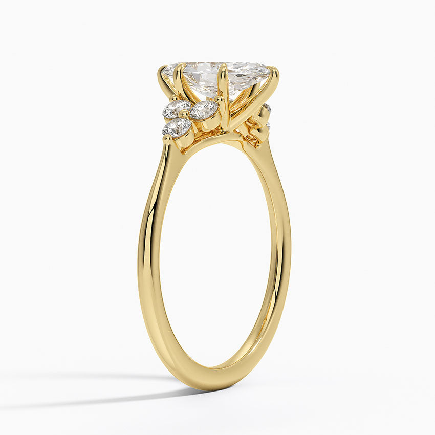 Luxe Melody Diamond Ring (1/5 ct. tw.) Yellow Gold 18k Marquise Engagement Ring