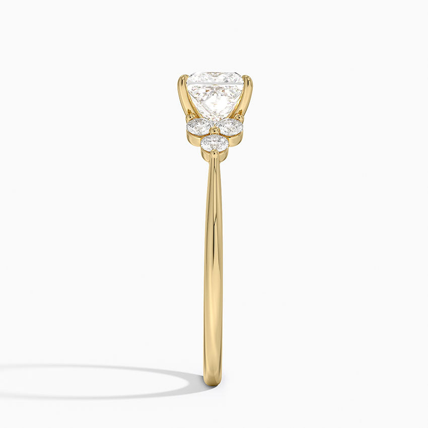 Luxe Melody Diamond Ring (1/5 ct. tw.) Yellow Gold 18k Princess Engagement Ring