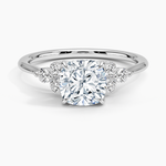Luxe Melody Diamond Ring (1/5 ct. tw.) Platinum Cushion Engagement Ring