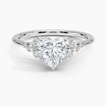 Luxe Melody Diamond Ring (1/5 ct. tw.) Platinum Heart Engagement Ring