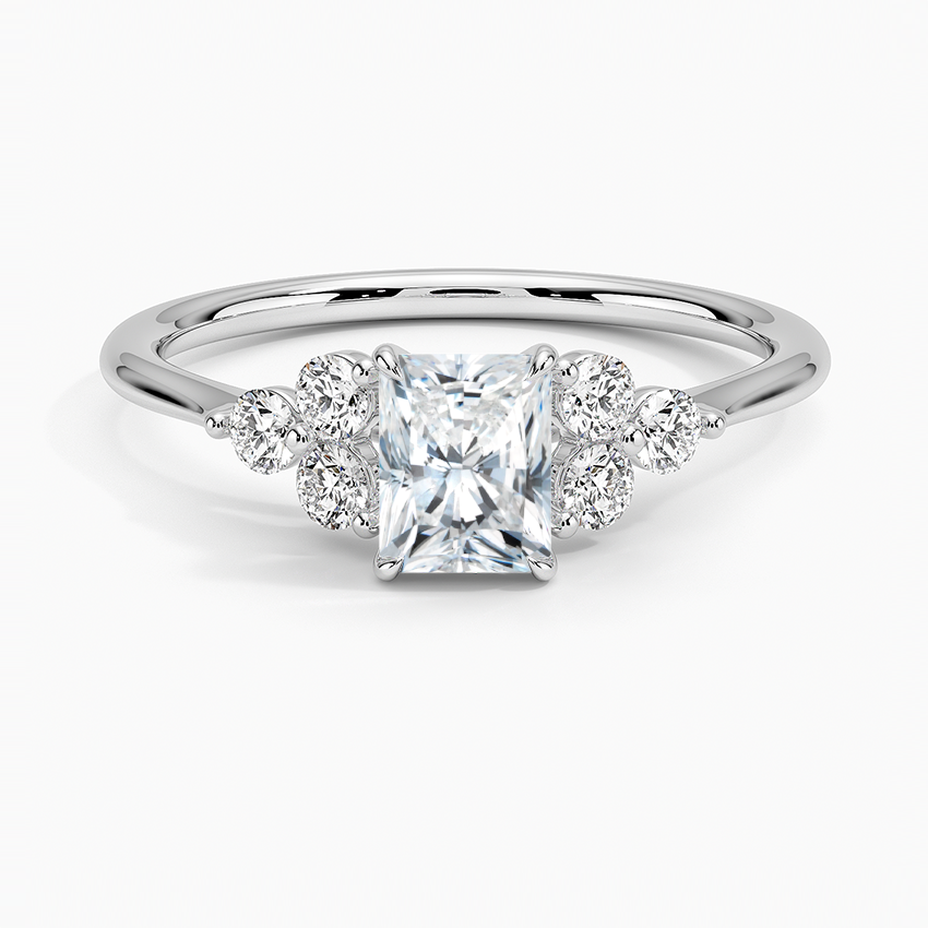 Luxe Melody Diamond Ring (1/5 ct. tw.) Platinum Radiant Engagement Ring