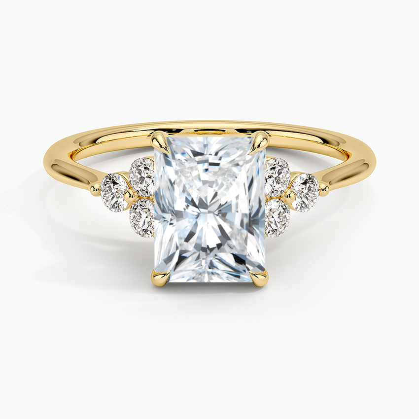 Luxe Melody Diamond Ring (1/5 ct. tw.) Yellow Gold 18k Radiant Engagement Ring