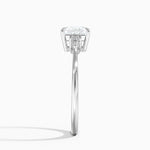 Aria Three Stone Diamond Ring (1/10 ct. tw.) Platinum Princess Engagement Ring