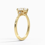Aria Three Stone Diamond Ring (1/10 ct. tw.) Yellow Gold 18k Princess Engagement Ring