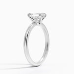 Elodie 1.8mm Solitaire Ring Platinum Emerald Engagement Ring