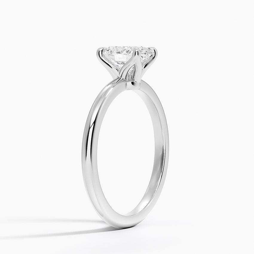 Elodie 1.8mm Solitaire Ring Platinum Oval Engagement Ring