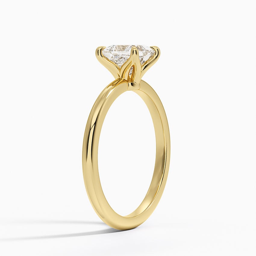 Elodie 1.8mm Solitaire Ring Yellow Gold 18k Princess Engagement Ring