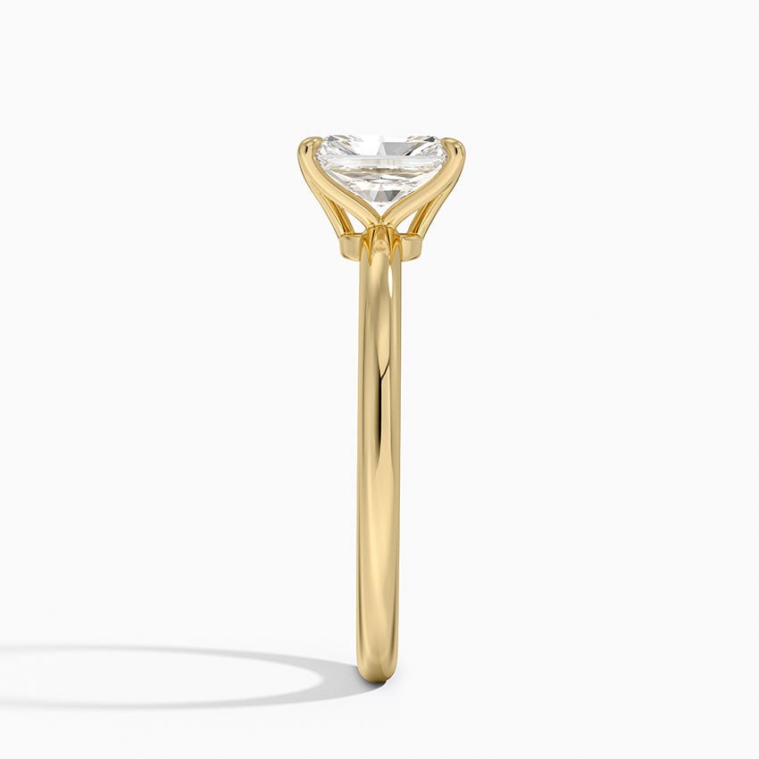 Elodie 1.8mm Solitaire Ring Yellow Gold 18k Radiant Engagement Ring