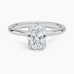 Elodie 1.8mm Solitaire Ring Platinum Oval Engagement Ring
