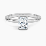 Elodie 1.8mm Solitaire Ring Platinum Radiant Engagement Ring