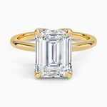 Elodie 1.8mm Solitaire Ring Yellow Gold 18k Emerald Engagement Ring