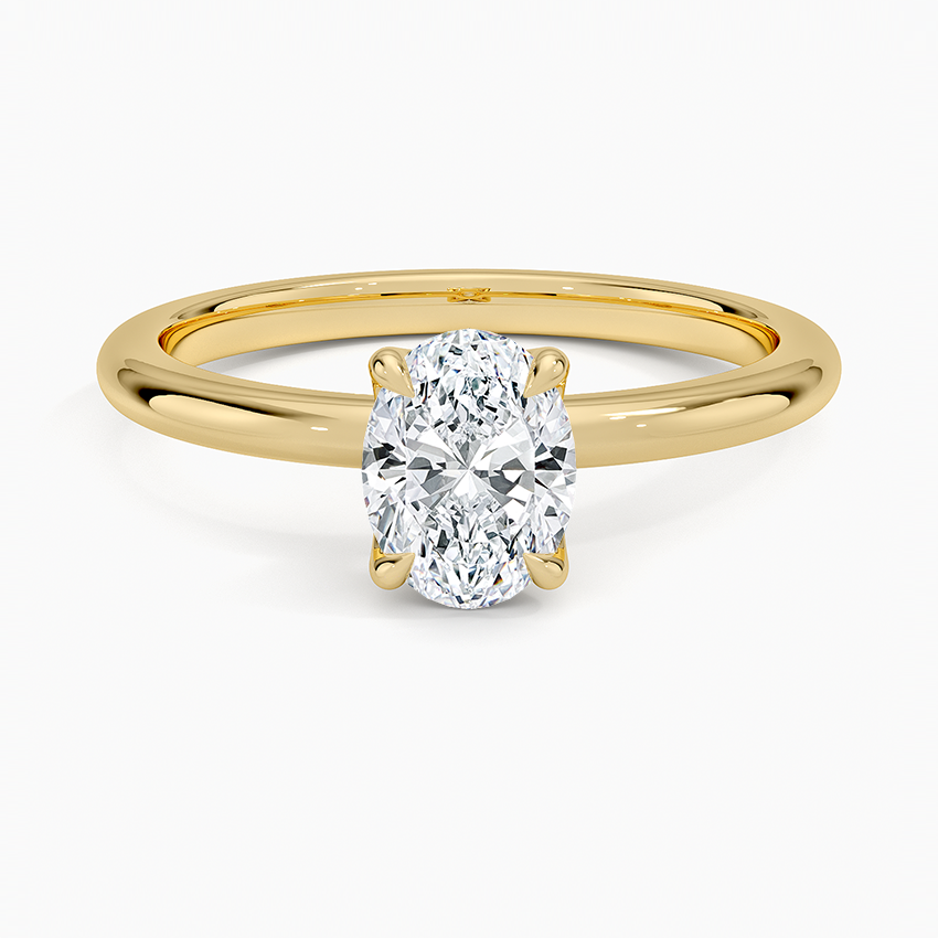 Esme 1.8mm Ring Yellow Gold 18k Oval Engagement Ring