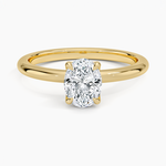 Esme 1.8mm Ring Yellow Gold 18k Oval Engagement Ring