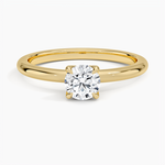 Elodie 1.8mm Solitaire Ring Yellow Gold 18k Round Engagement Ring