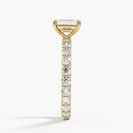 Perfect Fit Eternity Diamond Ring (1 1/3 ct. tw.) Yellow Gold 18k Emerald Engagement Ring