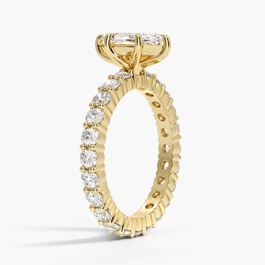 Perfect Fit Eternity Diamond Ring (1 1/3 ct. tw.) Yellow Gold 18k Marquise Engagement Ring