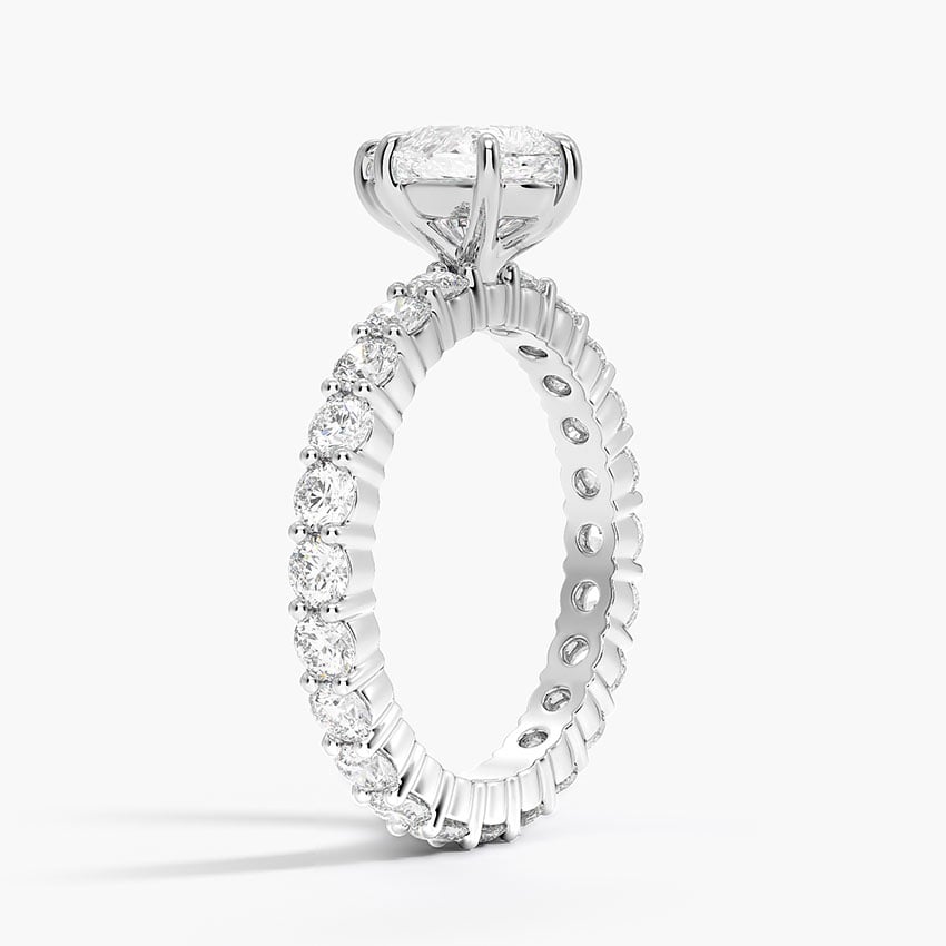 Perfect Fit Eternity Diamond Ring (1 1/3 ct. tw.) Platinum Pear Engagement Ring