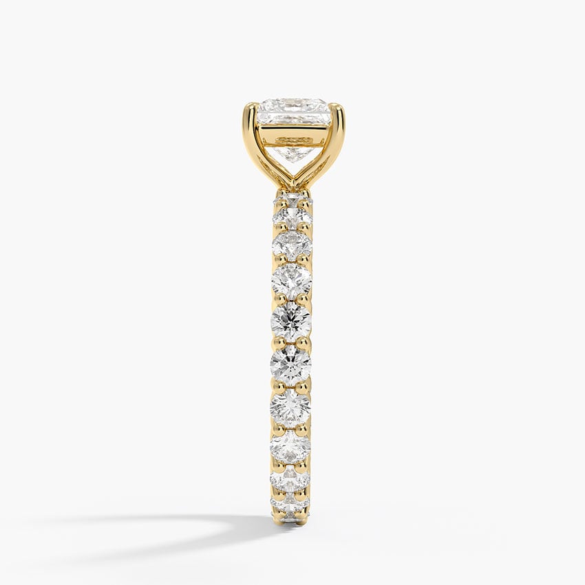 Perfect Fit Eternity Diamond Ring (1 1/3 ct. tw.) Yellow Gold 18k Princess Engagement Ring