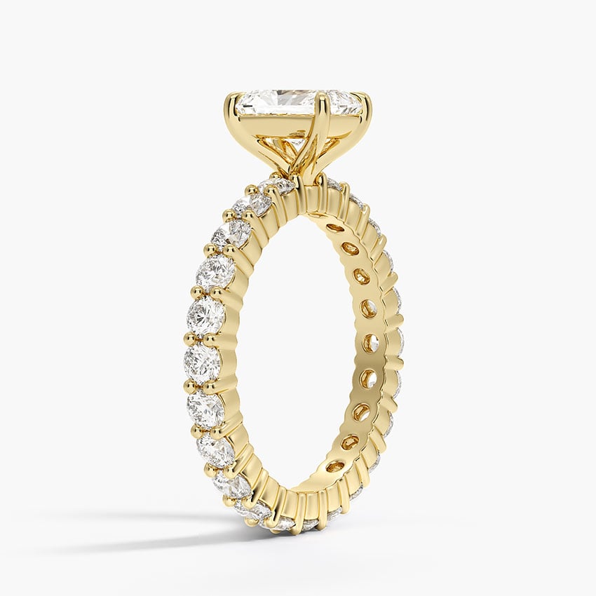 Perfect Fit Eternity Diamond Ring (1 1/3 ct. tw.) Yellow Gold 18k Radiant Engagement Ring