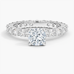 Perfect Fit Eternity Diamond Ring (1 1/3 ct. tw.) Platinum Cushion Engagement Ring