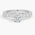 Perfect Fit Eternity Diamond Ring (1 1/3 ct. tw.) Platinum Oval Engagement Ring