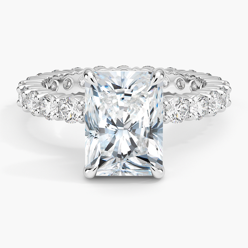 Perfect Fit Eternity Diamond Ring (1 1/3 ct. tw.) Platinum Radiant Engagement Ring
