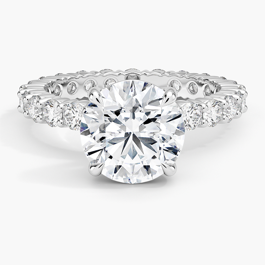 Perfect Fit Eternity Diamond Ring (1 1/3 ct. tw.) Platinum Round Engagement Ring