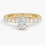 Perfect Fit Eternity Diamond Ring (1 1/3 ct. tw.) Yellow Gold 18k Pear Engagement Ring
