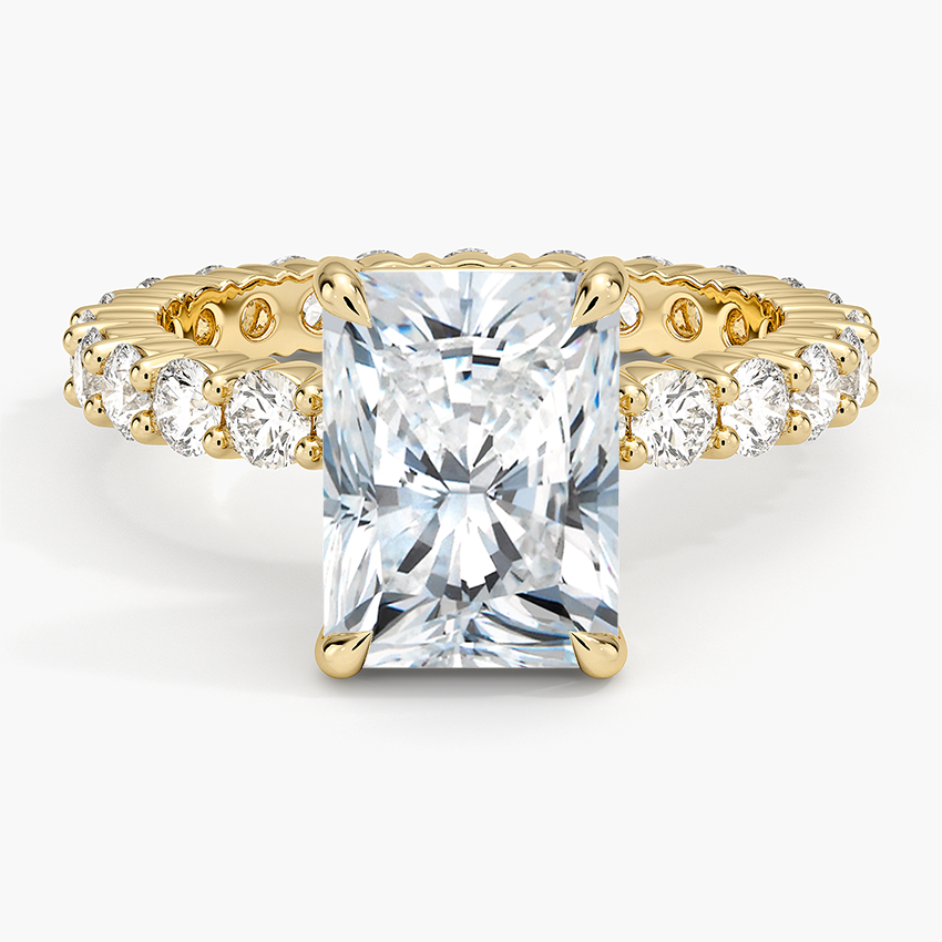 Perfect Fit Eternity Diamond Ring (1 1/3 ct. tw.) Yellow Gold 18k Radiant Engagement Ring