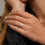 Delilah Three Stone Diamond Ring Engagement Ring Setting