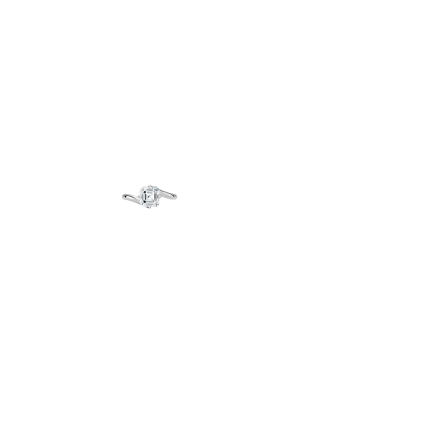 Atelier Solitaire Engagement Ring 18K White Gold AS