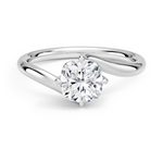 Atelier Solitaire Engagement Ring 18K White Gold CU