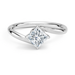 Atelier Solitaire Engagement Ring 18K White Gold PR