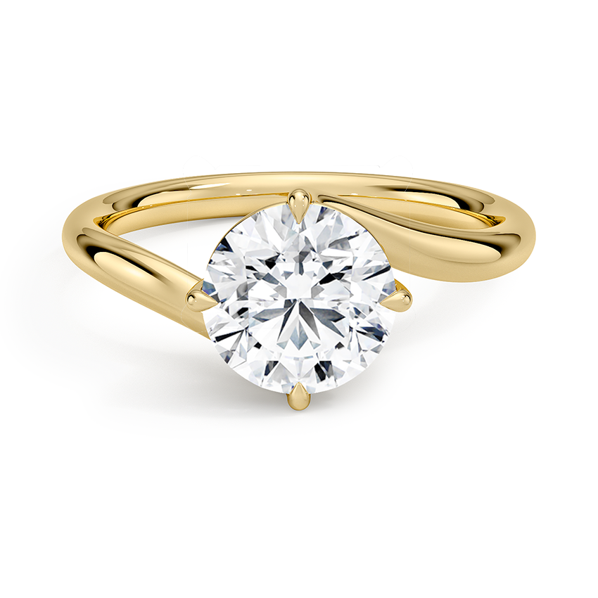 Atelier Solitaire Engagement Ring 18K Yellow Gold RD
