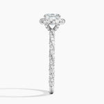Nova Halo Diamond Ring (1/2 ct. tw.) Platinum Cushion Engagement Ring