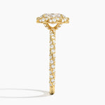 Nova Halo Diamond Ring (1/2 ct. tw.) Yellow Gold 18k Oval Engagement Ring