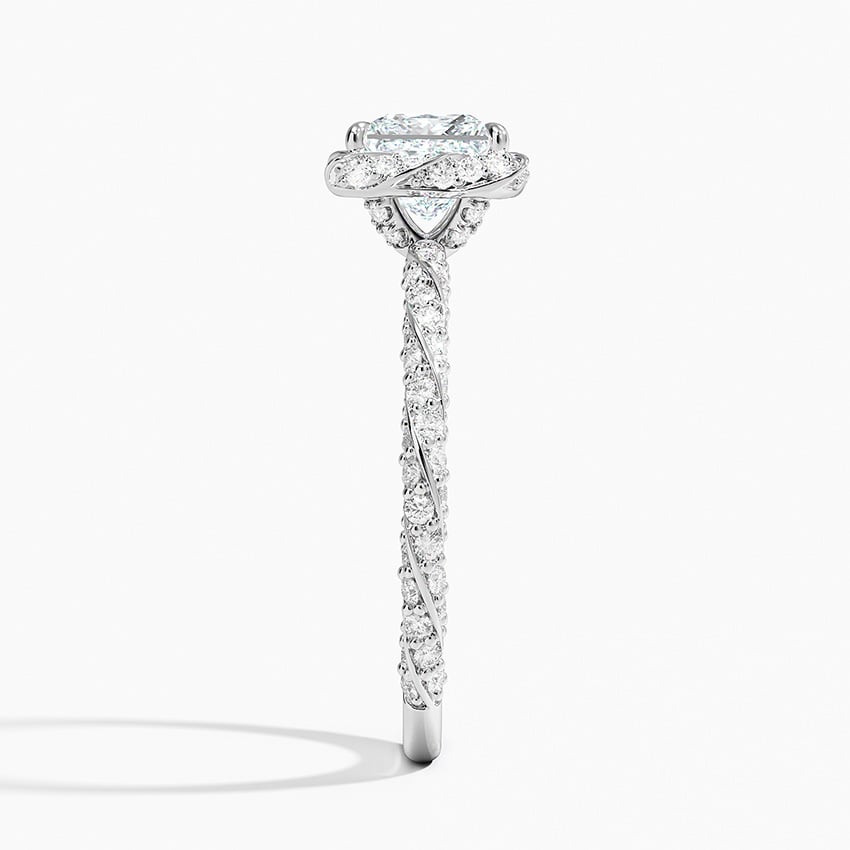 Nova Halo Diamond Ring (1/2 ct. tw.) Platinum Princess Engagement Ring
