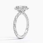 Nova Halo Diamond Ring (1/2 ct. tw.) Platinum Radiant Engagement Ring