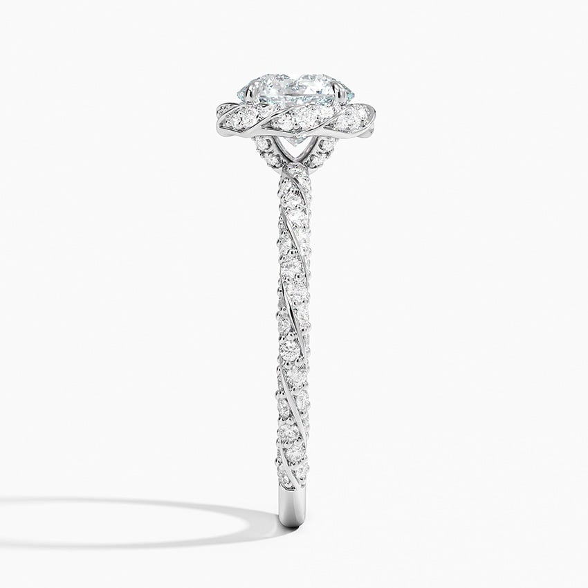 Nova Halo Diamond Ring (1/2 ct. tw.) Platinum Round Engagement Ring